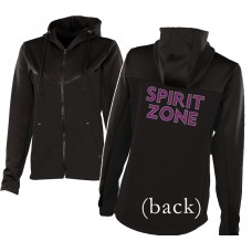 Spirit Zone Full Zip Hooded Jacket PINK BLING (Black)