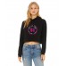Spirit Zone Cropped Hoodie DISTRESSED (Black)