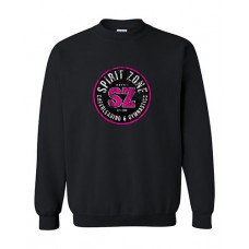 Spirit Zone Crewneck Sweatshirt DISTRESSED (Black)